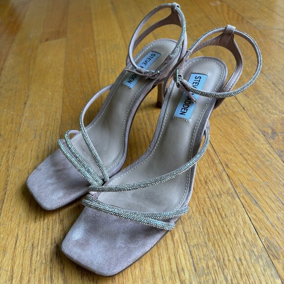 Steve Madden Strappy Sparkly Heel - Size 6.5 Women - Picture 5 of 12